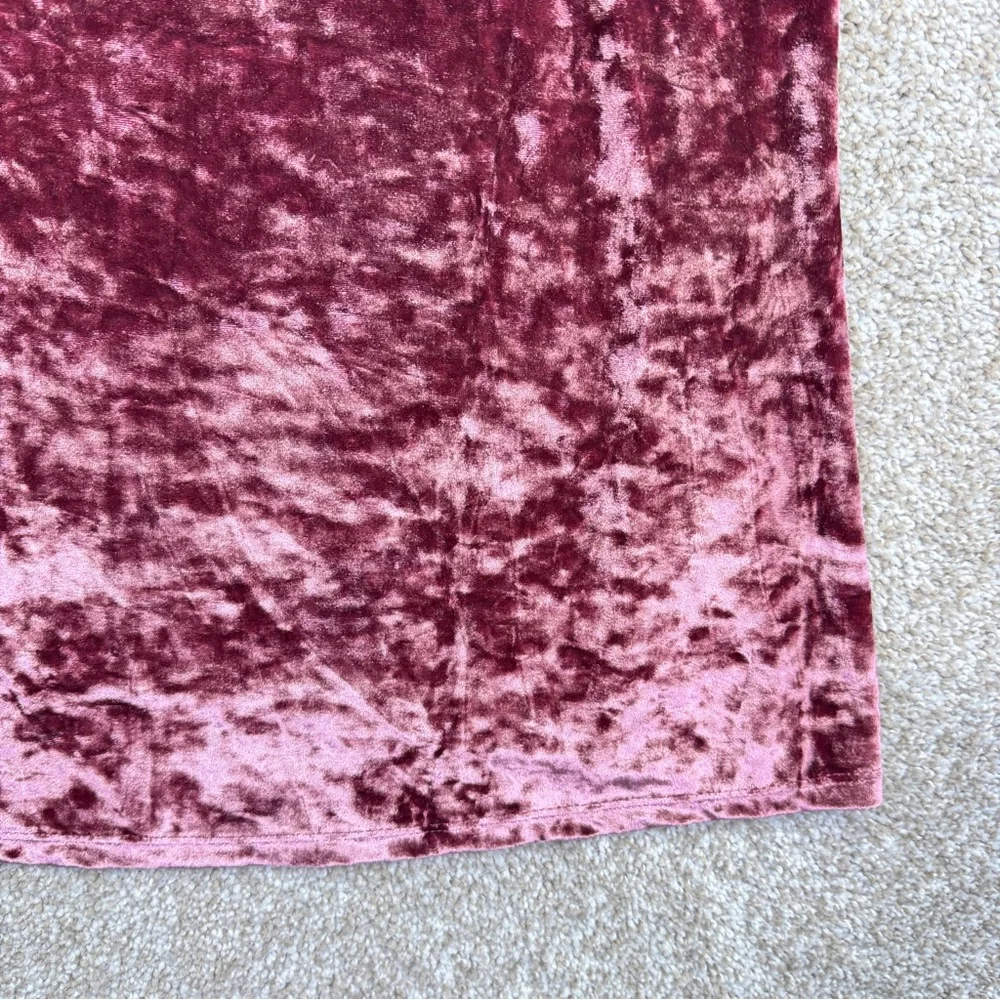 NEW Self Esteem Velvet Cold Shoulder Top Rose Gold Pink Womens size 3X - Picture 4 of 14